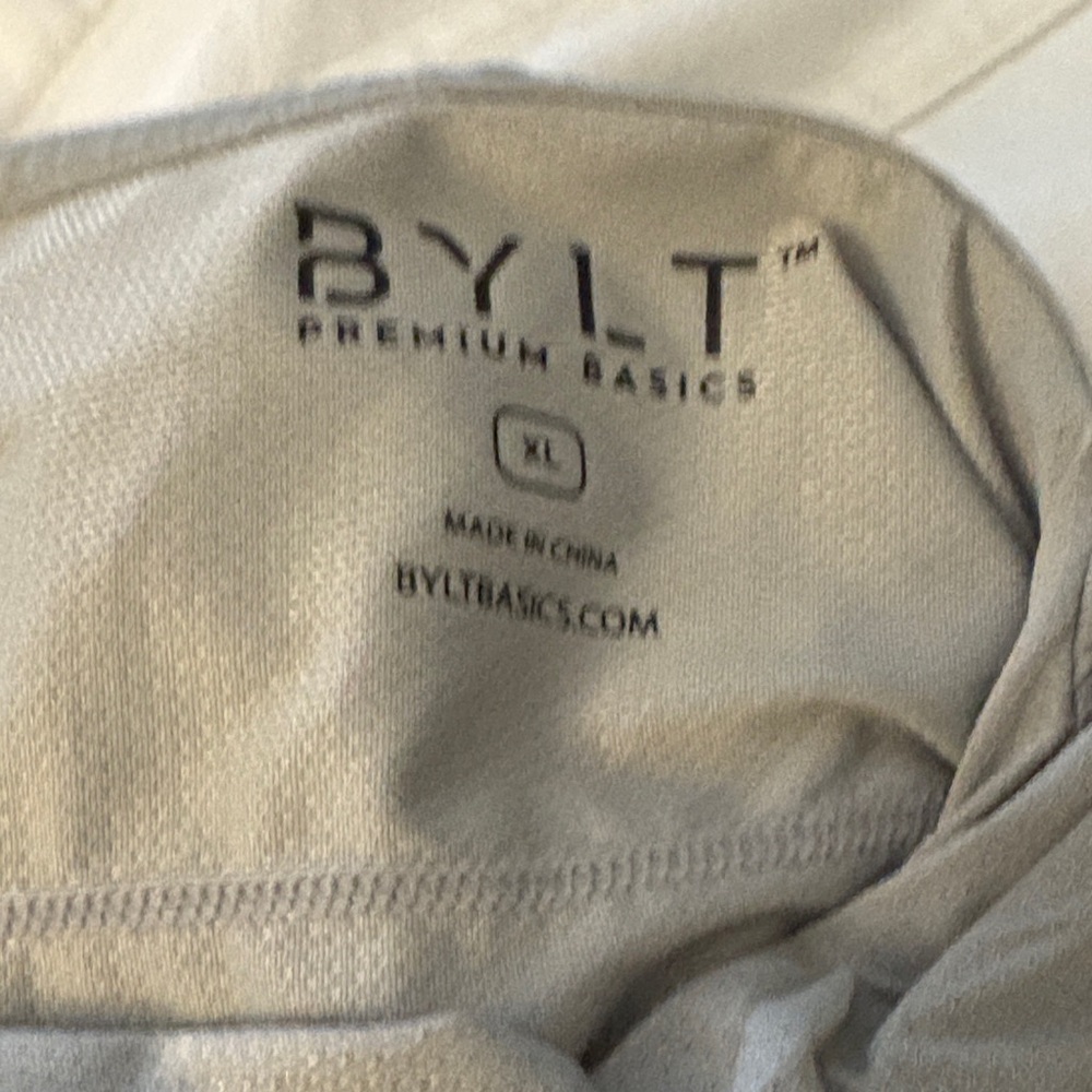 BYLT Basics Long Sleeve Tee - Cream - Picture 2 of 3
